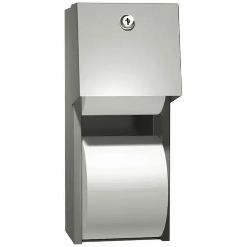 ASI American Specialties, Inc. 10-0030 Surface Mounted Twin Hide-A-Roll Toilet Paper Dispenser Satin