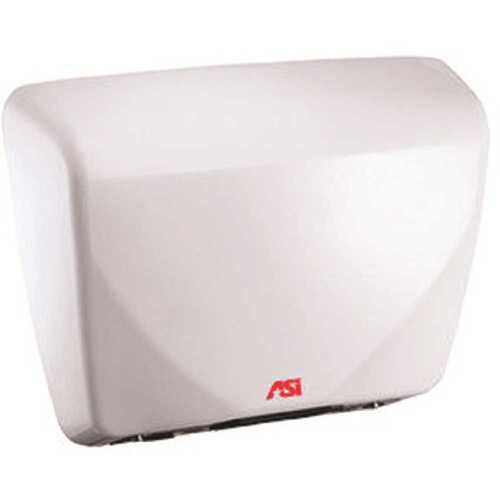 ASI American Specialties, Inc. 10-0185 White Profile Steel Cover Surface Mounted Electric Hand Dryer