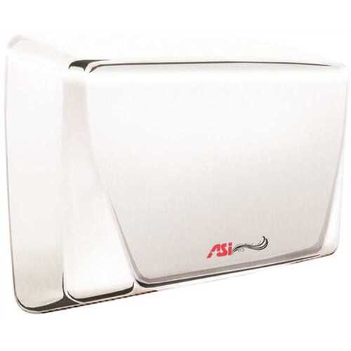 ASI American Specialties, Inc. 10-0199-1-00 White High Speed ADA Surface Mounted Electric Hand Dryer (115-Volt to 120-Volt)