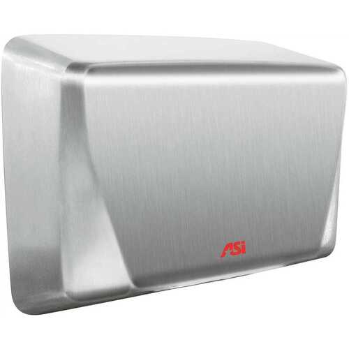 ASI American Specialties, Inc. 10-0199-1-93 Satin Stainless Steel High Speed ADA Surface Mounted Electric Hand Dryer (115-Volt to 120-Volt)
