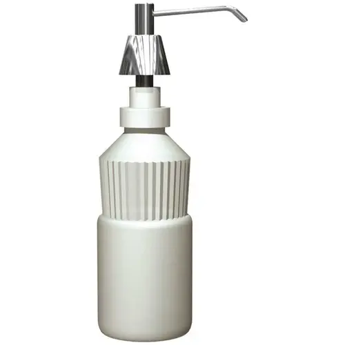 ASI American Specialties, Inc. 10-0332 34 fl. oz. Counter Top Mounted Commercial Lavatory Basin Soap Dispenser in Chrome White