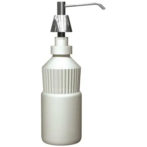 ASI American Specialties, Inc. 10-0332-C 20 fl. oz. Counter Top Mounted Commercial Lavatory Basin Soap Dispenser in Chrome White