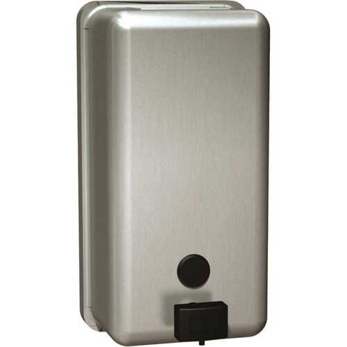 40 fl. oz. Surface Mounted Commercial Liquid Soap Dispenser in Stainless Steel