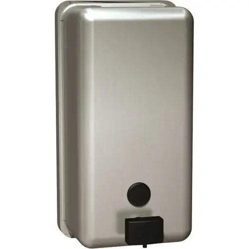 ASI American Specialties, Inc. 10-0347 40 fl. oz. Surface Mounted Commercial Liquid Soap Dispenser in Stainless Steel Satin