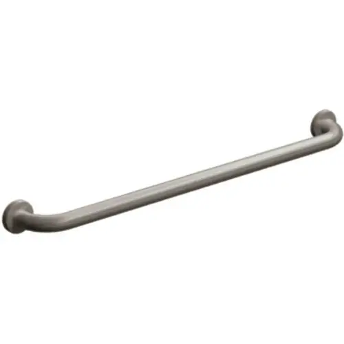 Straight Smooth 48 in. W 1-1/4 in. O.D. with Snap Flange Grab Bar Satin