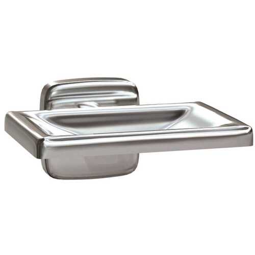 Wall Mounted Soap Dish in Satin Stainless Steel