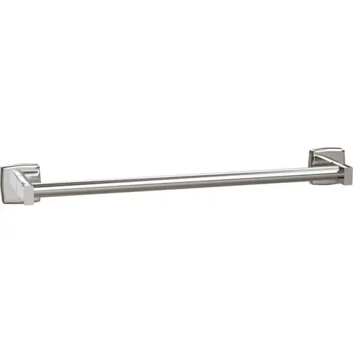 Wall Mounted 18 in. Round Towel Bar in Stainless Steel Satin