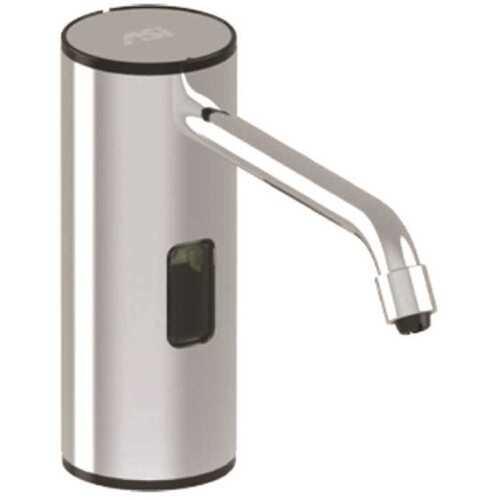 Counter Mounted 50.7 oz. Automatic (Battery/AC) Liquid Soap or Gel Hand Sanitizer Dispenser in Stainless Steel Bright