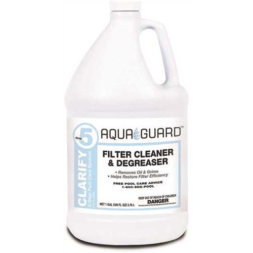 AQUAGUARD 51128AGD 1 Gal. Filter Cleaner and Degreaser Pool Cleaner