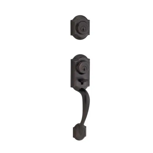 Montara Exterior Single Cylinder Handleset SmartKey with RCAL Latch and RCS Strike Venetian Bronze Finish