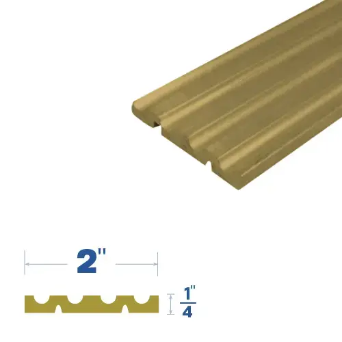 Bronze Adjustable Threshold (2" by 1/4") Architectural Bronze