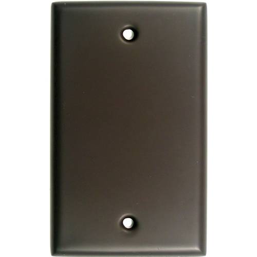 Single Blank Switch Plate Oil Rubbed Bronze Finish