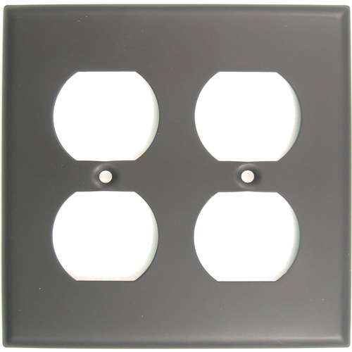 Double Outlet Switch Plate Oil Rubbed Bronze Finish