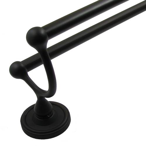 24" Midtowne Double Towel Bar Oil Rubbed Bronze Finish