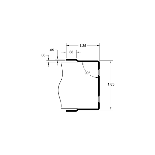 181M 42" US32D Satin Stainless Steel