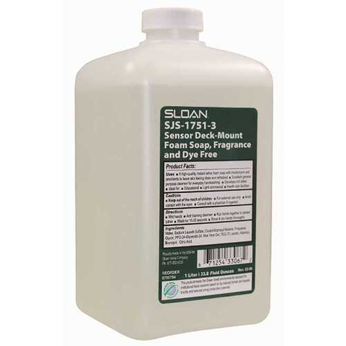 Sloan 3565023 SENSOR DECK MOUNT FOAM HAND SOAP, 1000ML