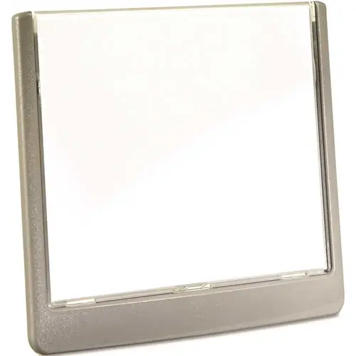 CLICK SIGN HOLDER FOR INTERIOR WALLS, 6-3/4 IN. X 1/2 IN. X 5-1/8 IN., GRAPHITE Colorless