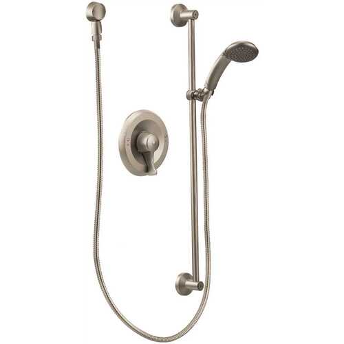 Moen 2476735 COMMERCIAL POSI-TEMP HANDHELD SHOWER TRIM KIT WITHOUT VALVE, 1.5 GPM, LEVER HANDLE, BRUSHED NICKEL