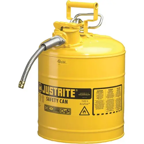 JUSTRITE MFG CO 3561269 SFTY CAN 5 GL YEL W/HOSE