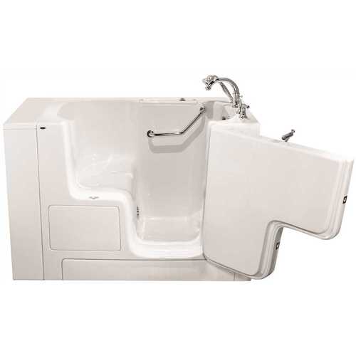 American Standard 3559100 GELCOAT WALK-IN BATH, SOAKER, RIGHT-HAND WITH QUICK DRAIN AND FAUCET, WHITE, 32 IN. X 60 IN