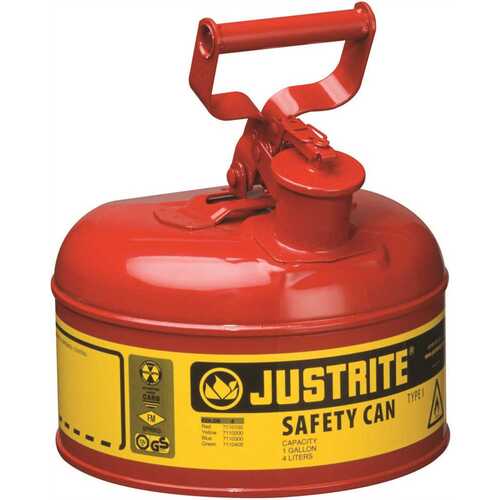 JUSTRITE MFG CO 3561275 SFTY CAN 1 GAL RED