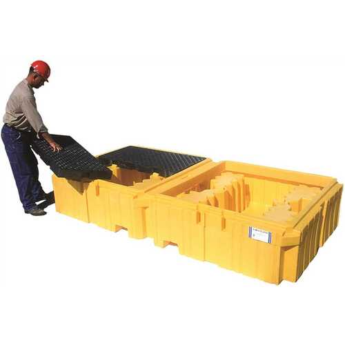 TWIN SPILL PALLET NO DRAIN Yellow