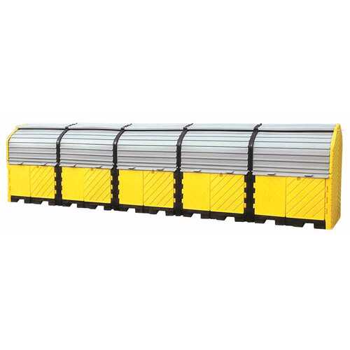 IBC SPILL PALLET 5TANK OUTDR Yellow