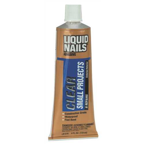National Brand Alternative 441143 LIQUID NAILS FOR SMALL PROJECTS CLEAR 4 OZ