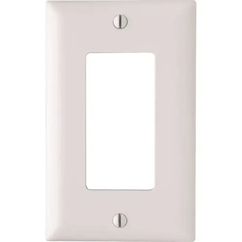 REGULAR BLOCK RECEPTACLE PLATE WHITE