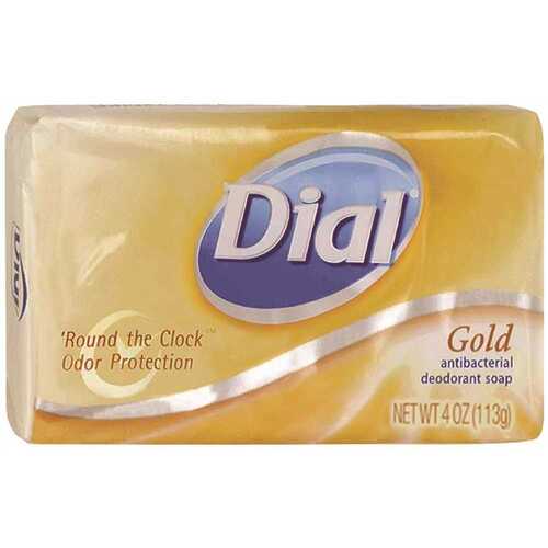 DIAL 880241 ANTIBACTERIAL BAR SOAP, GOLD, 4 OZ., 72 BARS PER CASE
