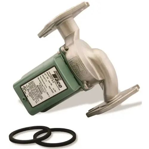 B.J. Terroni TY-0322214 TACO SS CIRCULATOR PUMP W/ 3/4 FLANGE Green