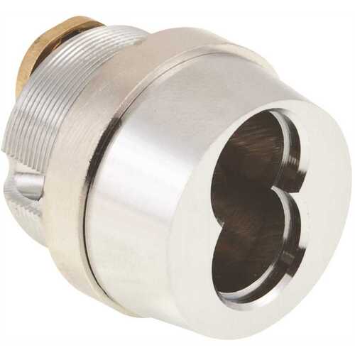 TAPERED IC MORTISE CYLINDERS W/ REMOVABLE CAM D CHROME 1-3/8"