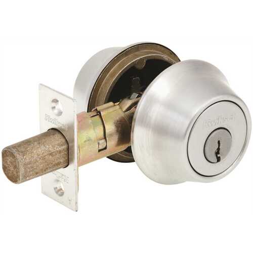 Double Cylinder Chrome Deadbolt