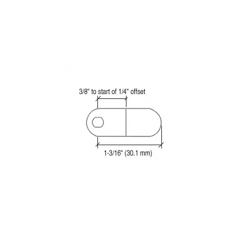 Offset Cam 1-3/16" x 1/4"