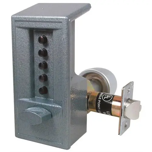 PRIMARY RES PUSHBUTTON ENTRY LOCK 2 3/4 BS SILVERTONE Gray