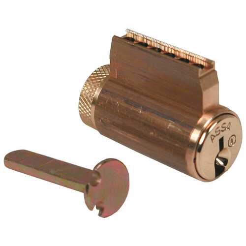 ASSA HIGH SECURITY SCHLAGE KEY-IN-KNOB CYLINDER V-10 BRASS