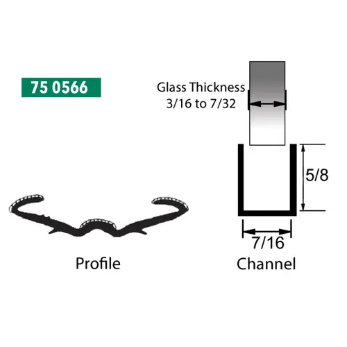 Precision Replacement Parts 75 0566PR Glass Run Channel Pair