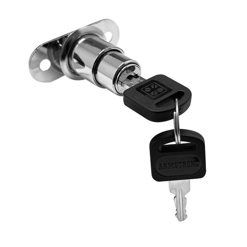 Nickel Plated Track Plunger Lock