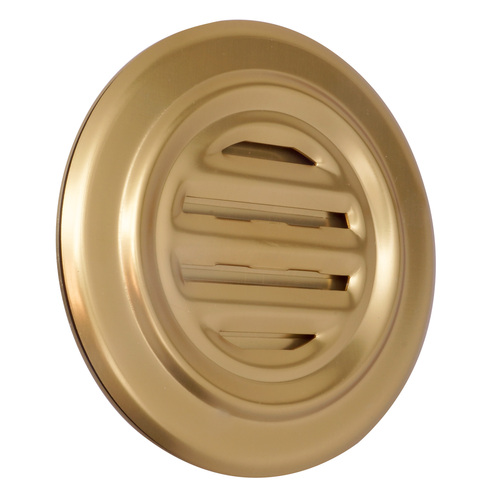 Brite Gold Anodized Aluminum 5-5/16" No-Draft Speak-Thru