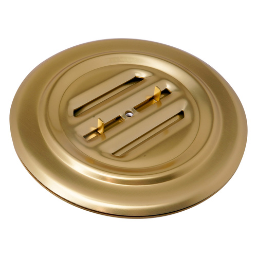 CRL 834BGA Brite Gold Anodized Aluminum 5-5/16" No-Draft Speak-Thru