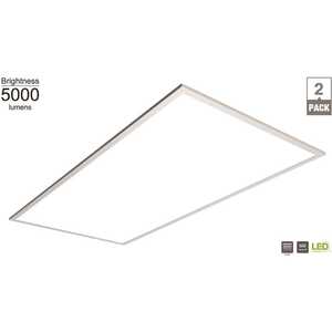 Commercial Electric ft. x ft. 5000 Lumens Integrated LED Panel Light