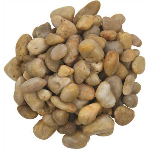 Yellow Polished 0.5 cu. ft . per Bag (0.75 in. to 1.25 in.) Bagged Landscape Rock (/Covers 22.5 cu. ft.)