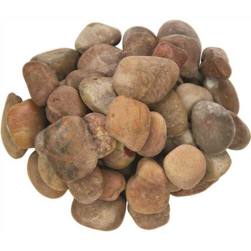 Red Polished Pebbles 0.5 cu. ft . per Bag (0.75 in. to 1.25 in.) Bagged Landscape Rock ( / Covers 14 cu. ft.)
