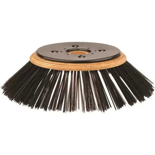 11 in. Hard bristle Brush Gray