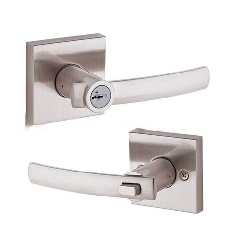 Sydney Keyed Entry Lever Satin Nickel