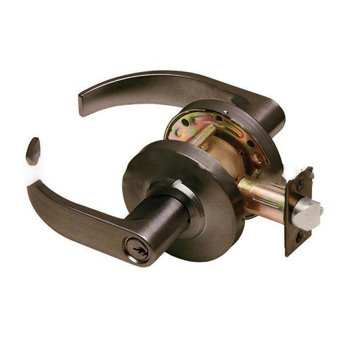 Dexter Commercial C2000CLCLRMC613KDC C2000 Curved Lever Classroom Lockset, Oil Rubbed Dark Bronze