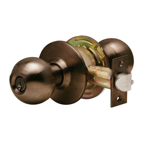 C2000 Ball Knob Keyed Entry Lockset, Oil Rubbed Dark Bronze