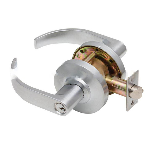 C2000 Curved Lever Classroom Lockset, Satin Chrome