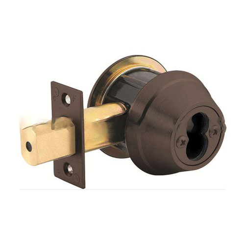 Deadbolt Cylinder Dark Oxidized Satin Bronze Oil Rubbed