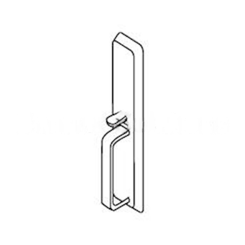 Exit Device Escutcheon Trim, Satin Stainless Steel